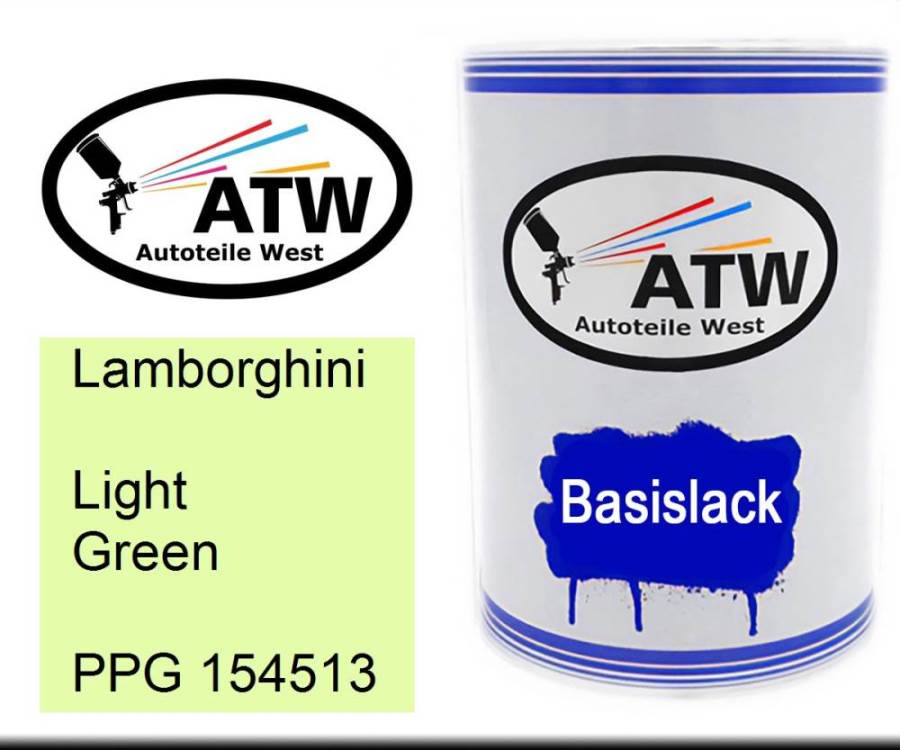 Lamborghini, Light Green, PPG 154513: 500ml Lackdose, von ATW Autoteile West.